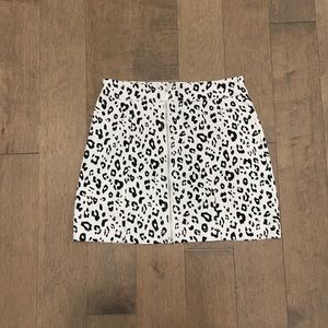 Leopard print skirt